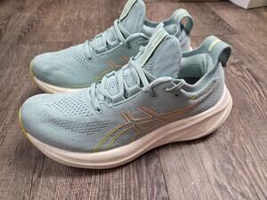 Asics Gel-Nimbus 26 Shoes LIGHT CELADON SAFETY YELLOW Road Running Size 8.5